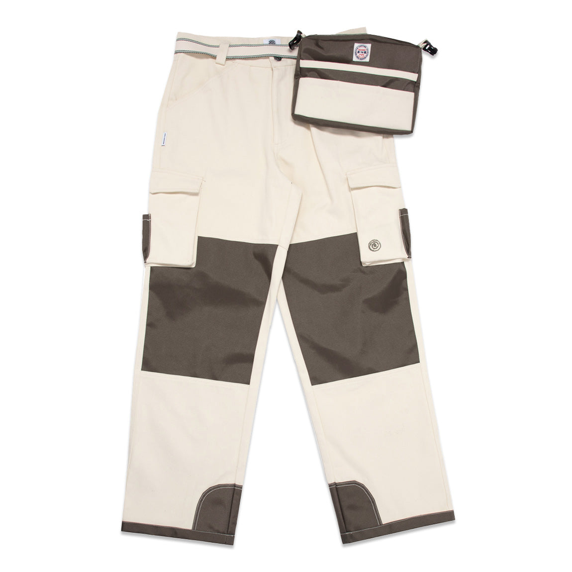 Canvas Work Pant and Side Bag - Cream