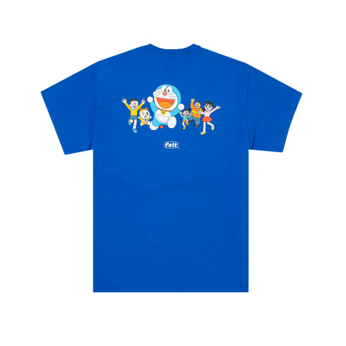 Doraemon Work Logo Tee - Royal