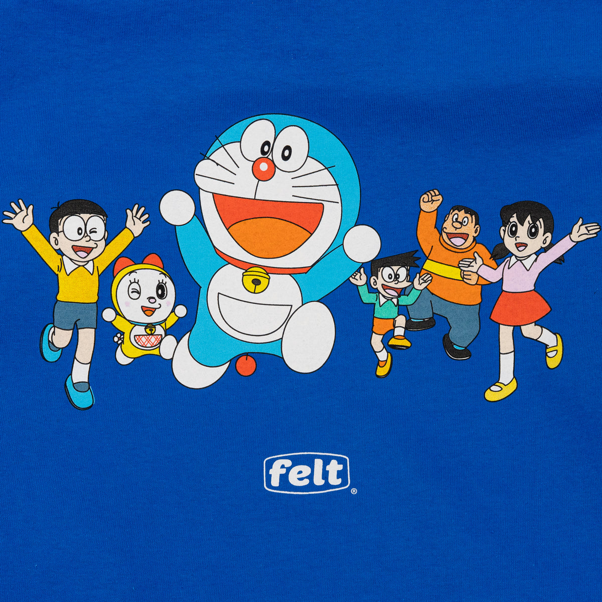 Doraemon Work Logo Tee - Royal