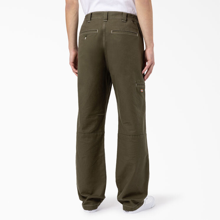 Florala Double Knee Pants - Military Green