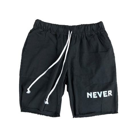 Never Script Mesh Shorts - Black